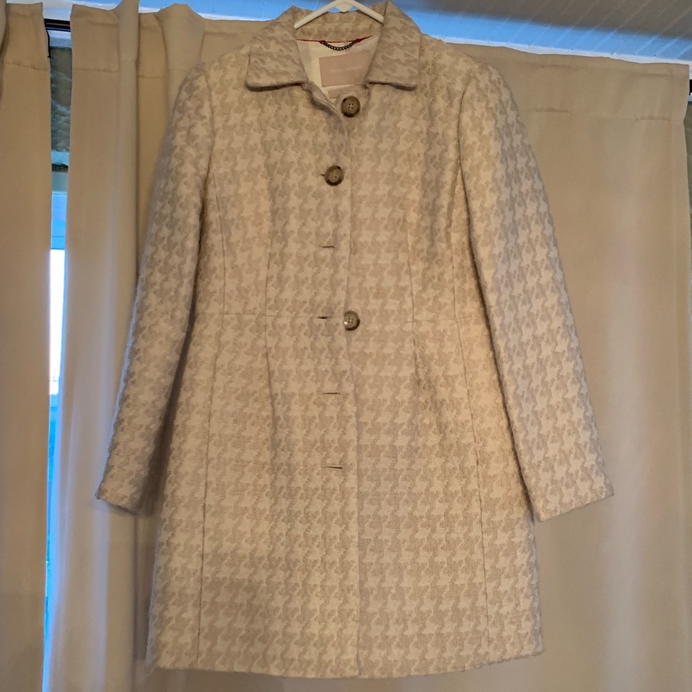 Banana Republic houndstooth winter coat